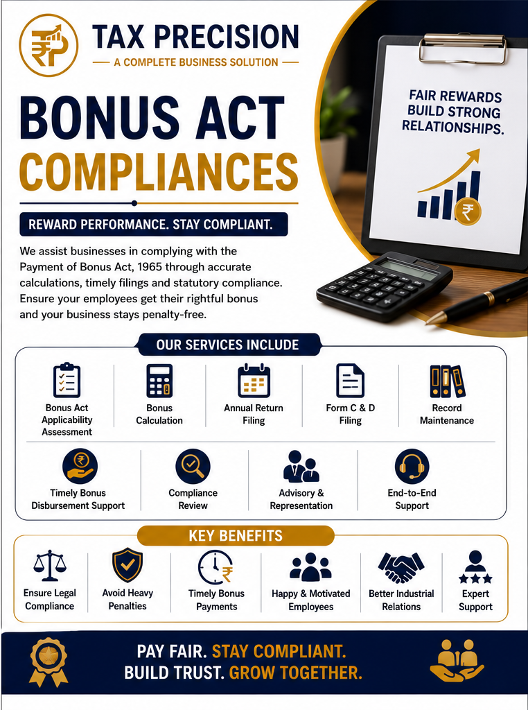 Bonus Act Compliances