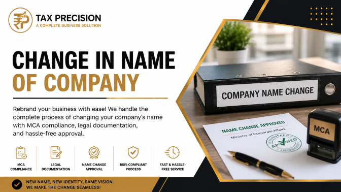 Change In Name of Company
